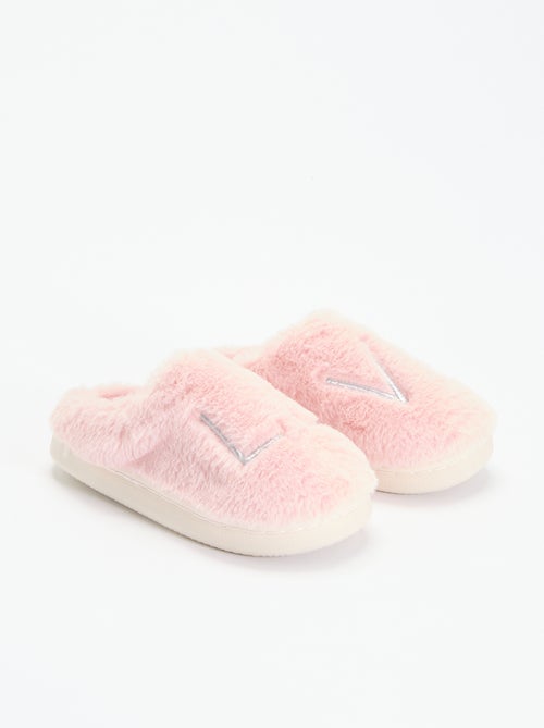 Ciabatte in maglia peluche - Kiabi