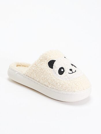 Ciabatte mules in maglia bouclé