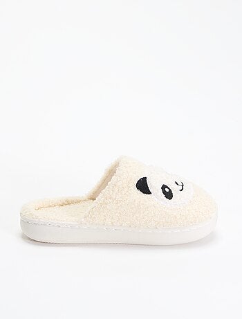 Ciabatte mules in maglia bouclé
