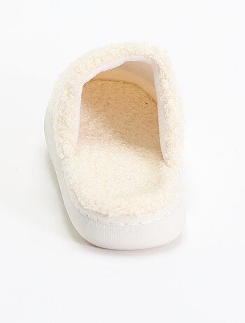 Ciabatte mules in maglia bouclé