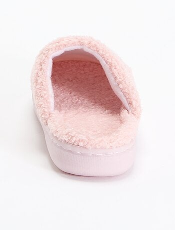 Ciabatte mules in maglia bouclé