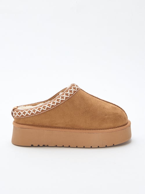 Ciabatte mules in simil suede con dettagli - Kiabi