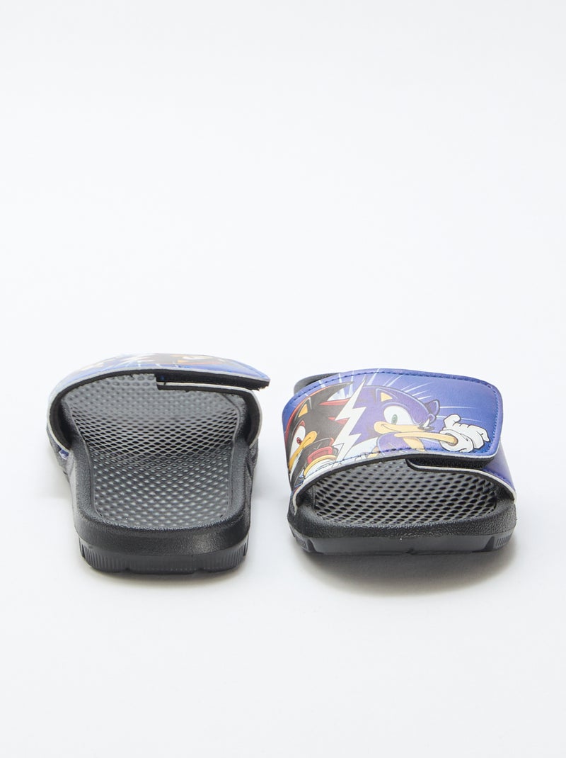 Ciabatte 'Sonic' con velcro Nero - Kiabi
