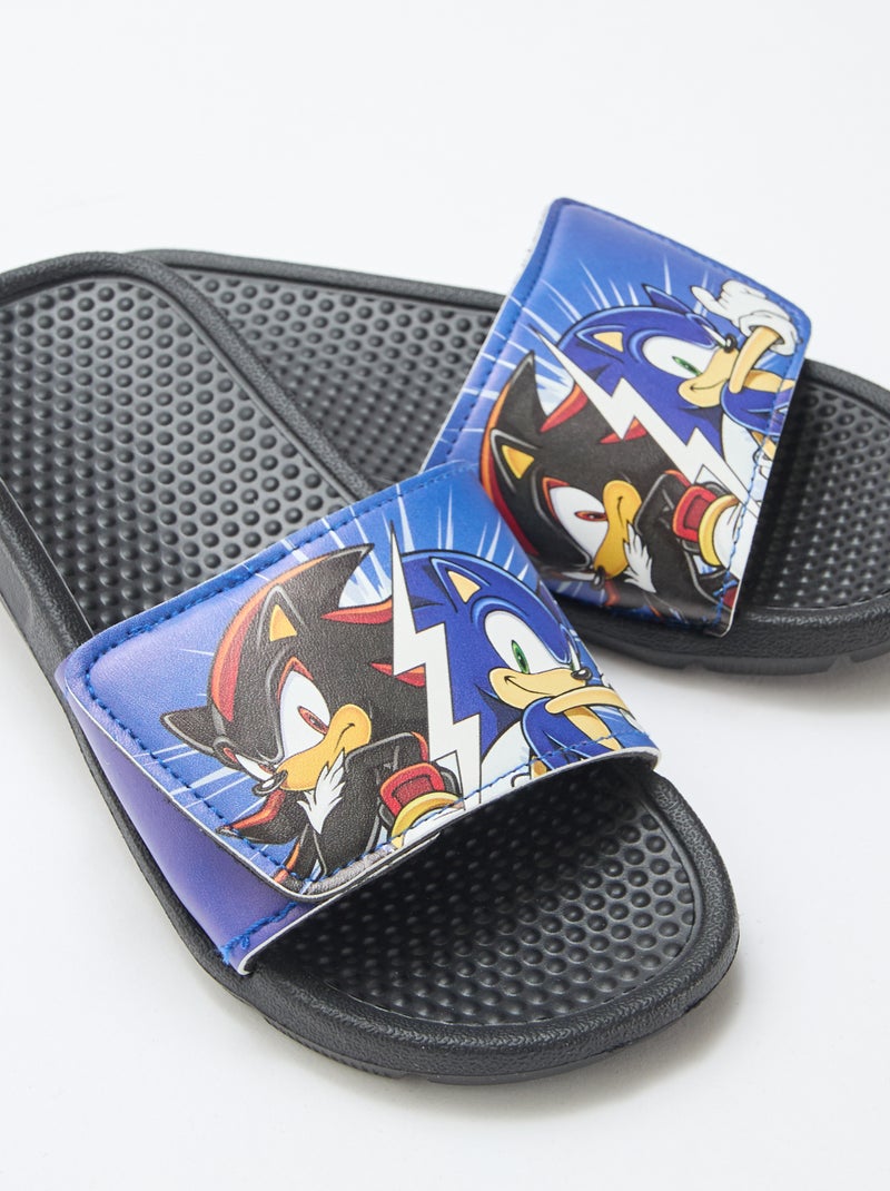 Ciabatte 'Sonic' con velcro Nero - Kiabi