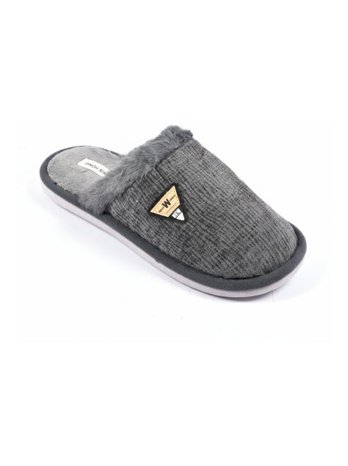 Ciabatte uomo velluto ondulato MU9714 - Kiabi