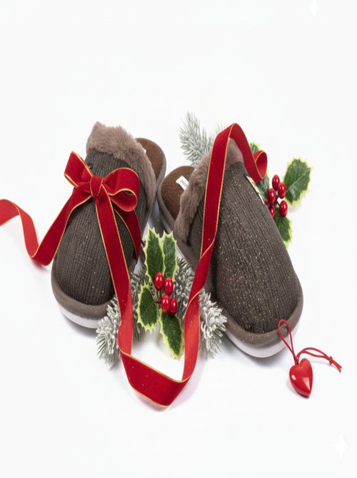 Ciabatte uomo velluto ondulato MU9714 - Kiabi