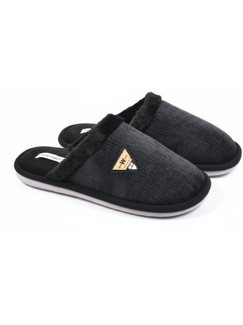 Ciabatte uomo velluto ondulato MU9714 - Kiabi