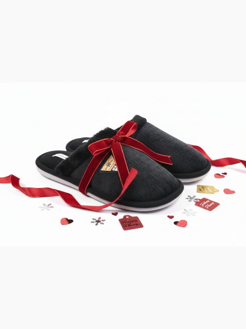 Ciabatte uomo velluto ondulato MU9714 - Kiabi