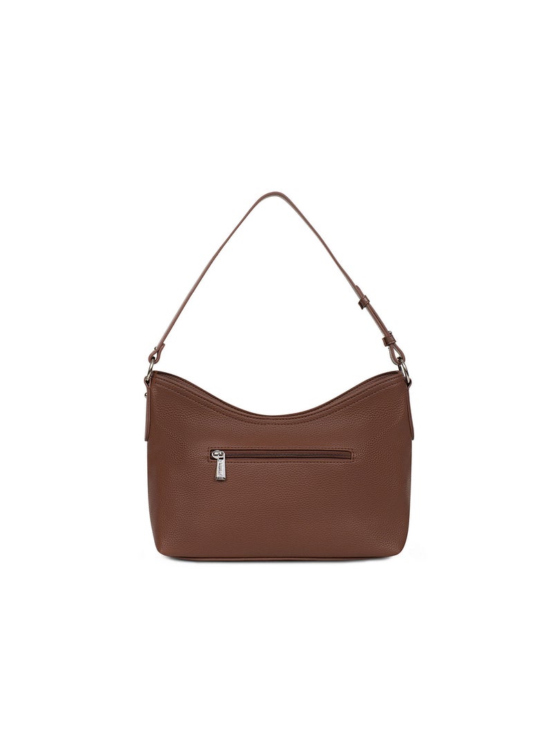 CIARA - Borsa a spalla con 1 manico Marrone cioccolato - Kiabi
