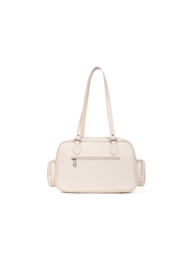 CIARA - Borsa a spalla con 2 manici Beige chiaro - Kiabi