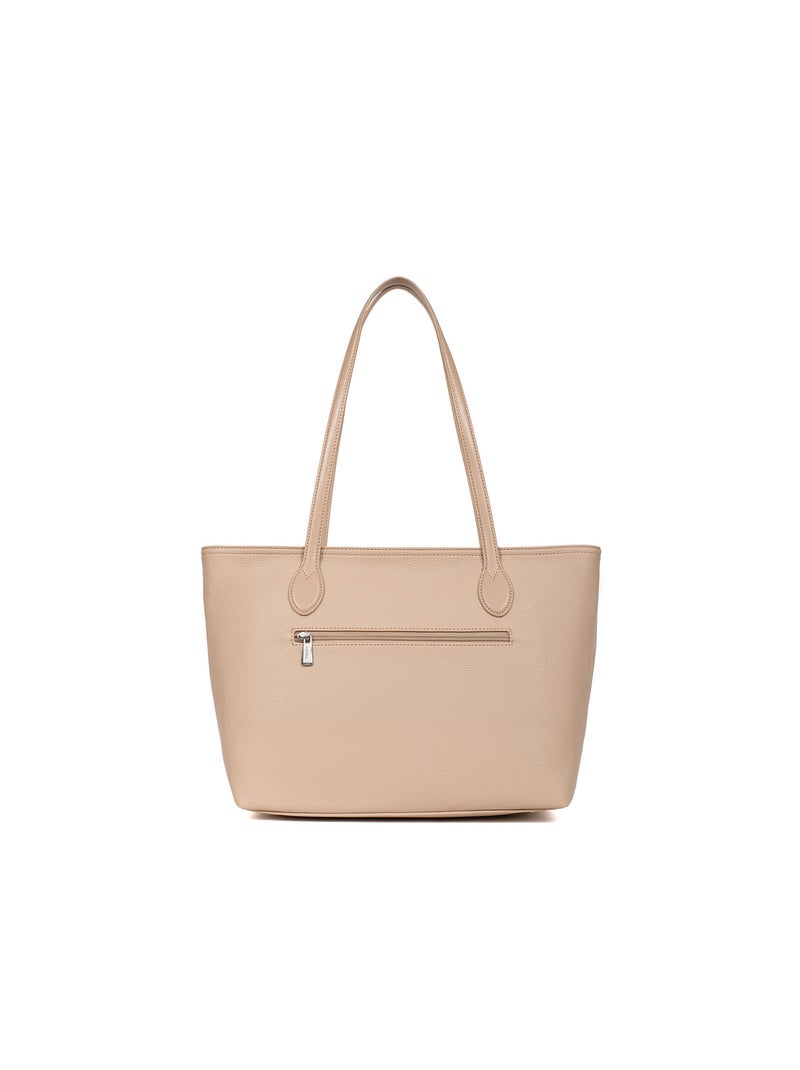 CIARA - Borsa a spalla tipo cabas Sabbia - Kiabi