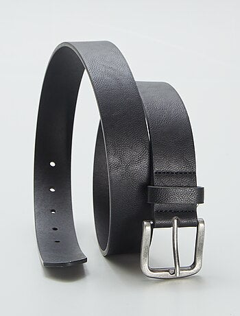Cintura basic con fibbia in metallo