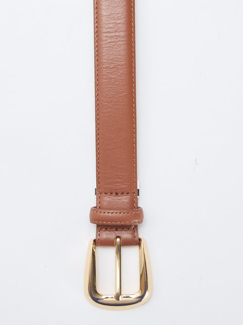 Cintura basica in pelle - Kiabi