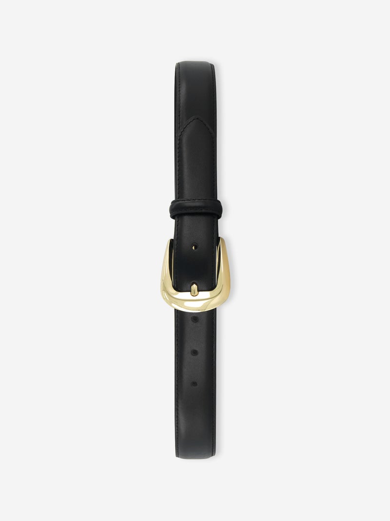 Cintura basica in pelle NERO - Kiabi