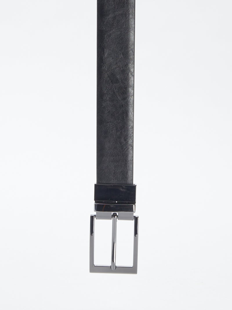 Cintura con fibbia double face NERO - Kiabi