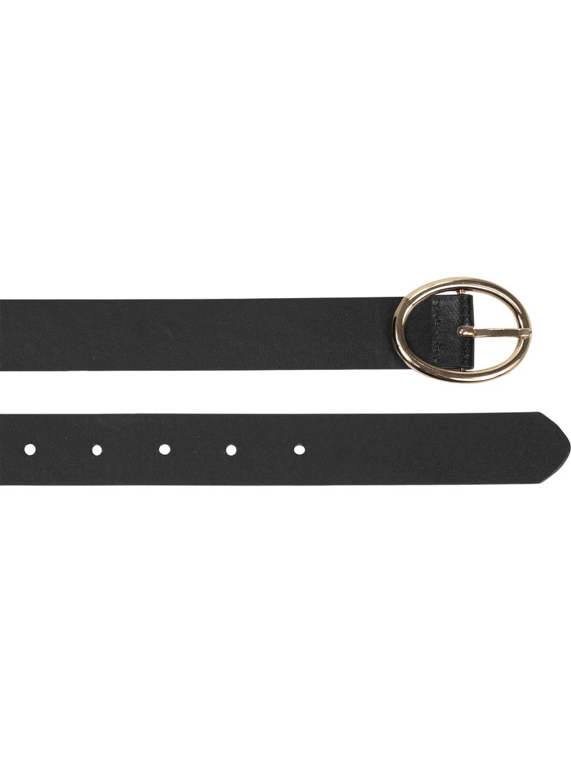 Cintura con fibbia ovale dorata donna isotoner Nero - Kiabi