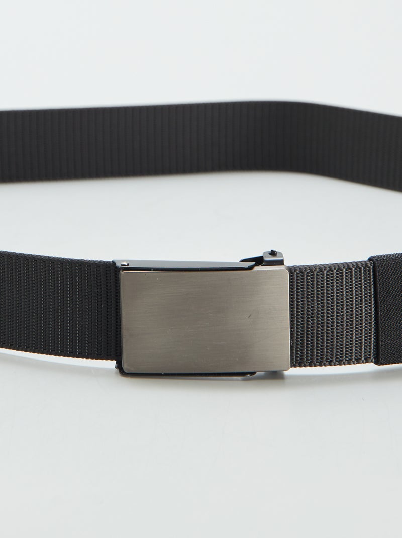 Cintura con fibbia scorrevole NERO - Kiabi