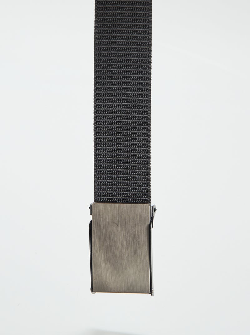 Cintura con fibbia scorrevole NERO - Kiabi
