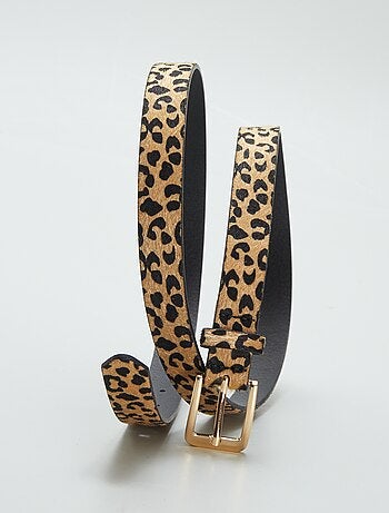 Cintura con stampa leopardata