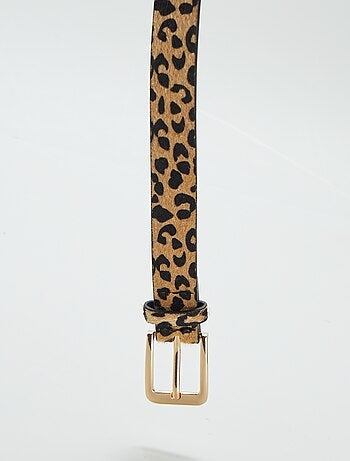 Cintura con stampa leopardata