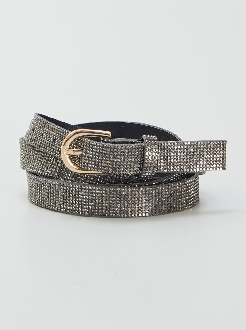 Cintura con strass GRIGIO - Kiabi