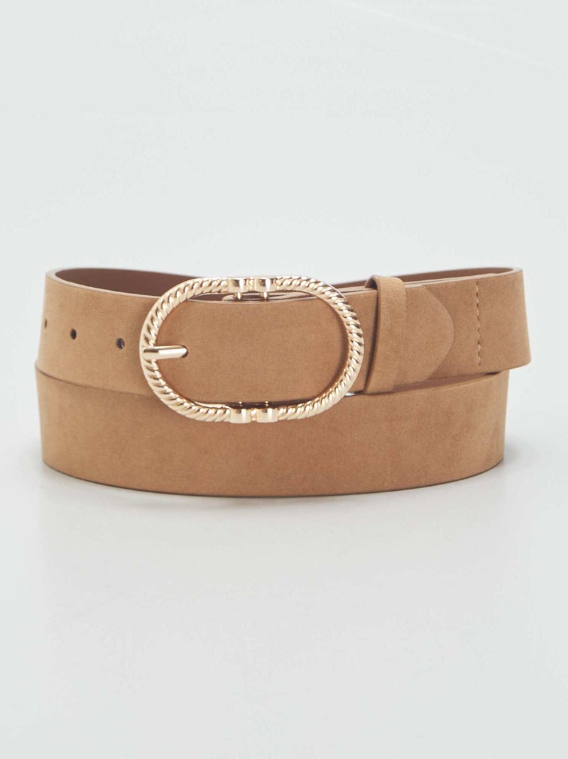Cintura effetto 'coccodrillo' BEIGE - Kiabi