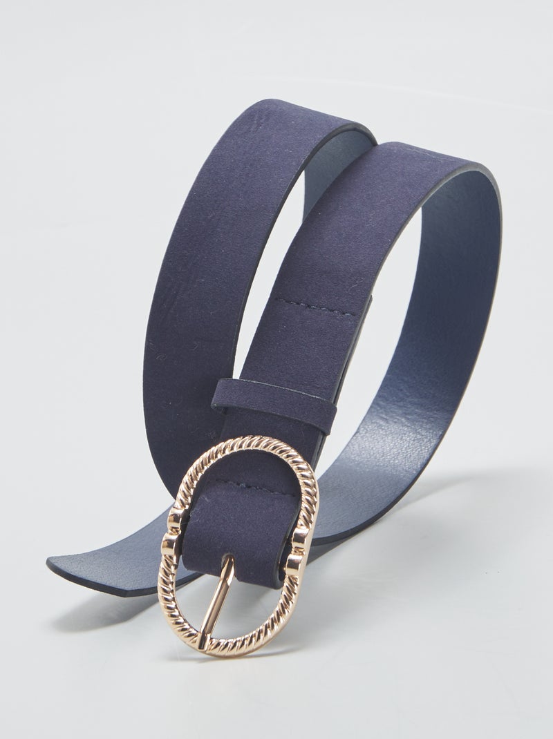 Cintura effetto 'coccodrillo' BLU - Kiabi