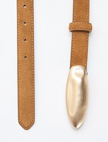 Cintura effetto scamosciato