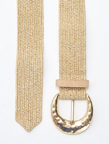 Cintura elastica morbida effetto paglia