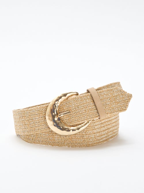 Cintura elastica morbida effetto paglia - Kiabi