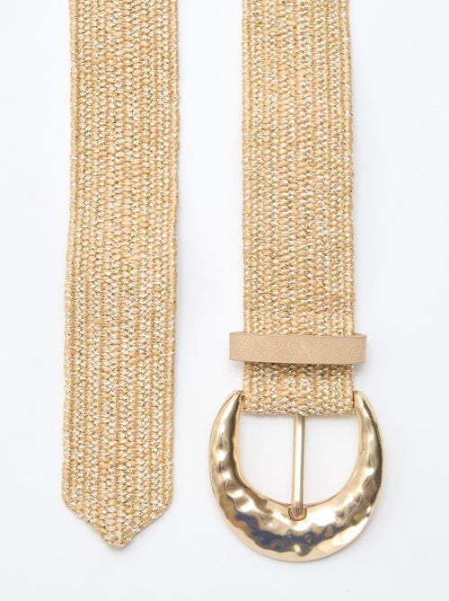 Cintura elastica morbida effetto paglia - Kiabi