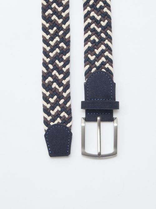 Cintura elasticizzata intrecciata bicolore - Kiabi