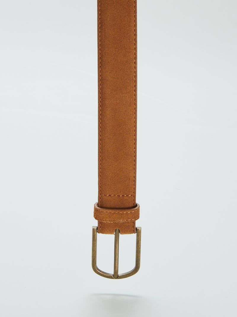 Cintura in crosta di cuoio MARRONE - Kiabi