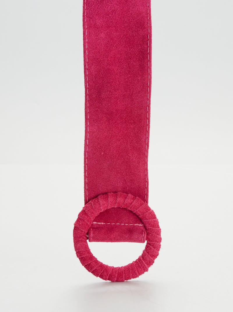 Cintura in finto camoscio fucsia - Kiabi
