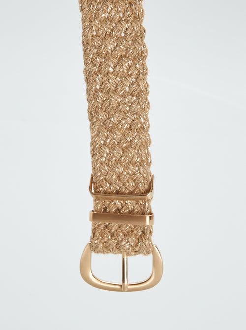 Cintura in iuta con filo metallizzato - Kiabi