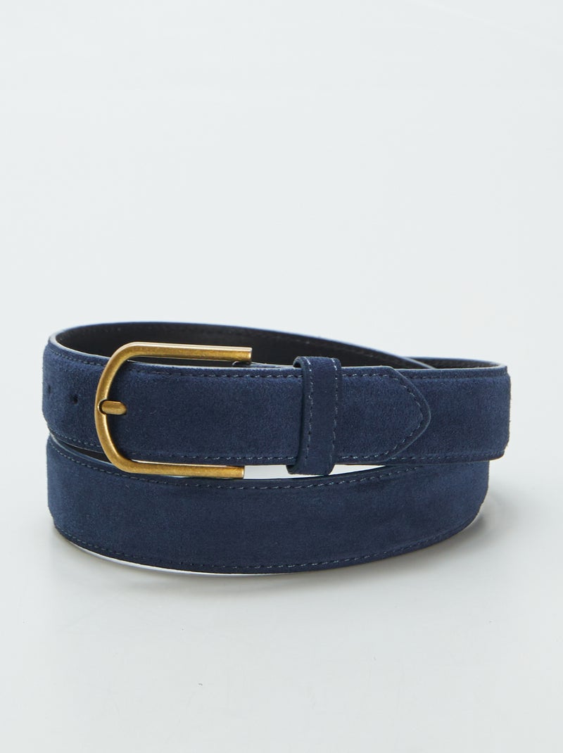 Cintura in pelle BLU - Kiabi