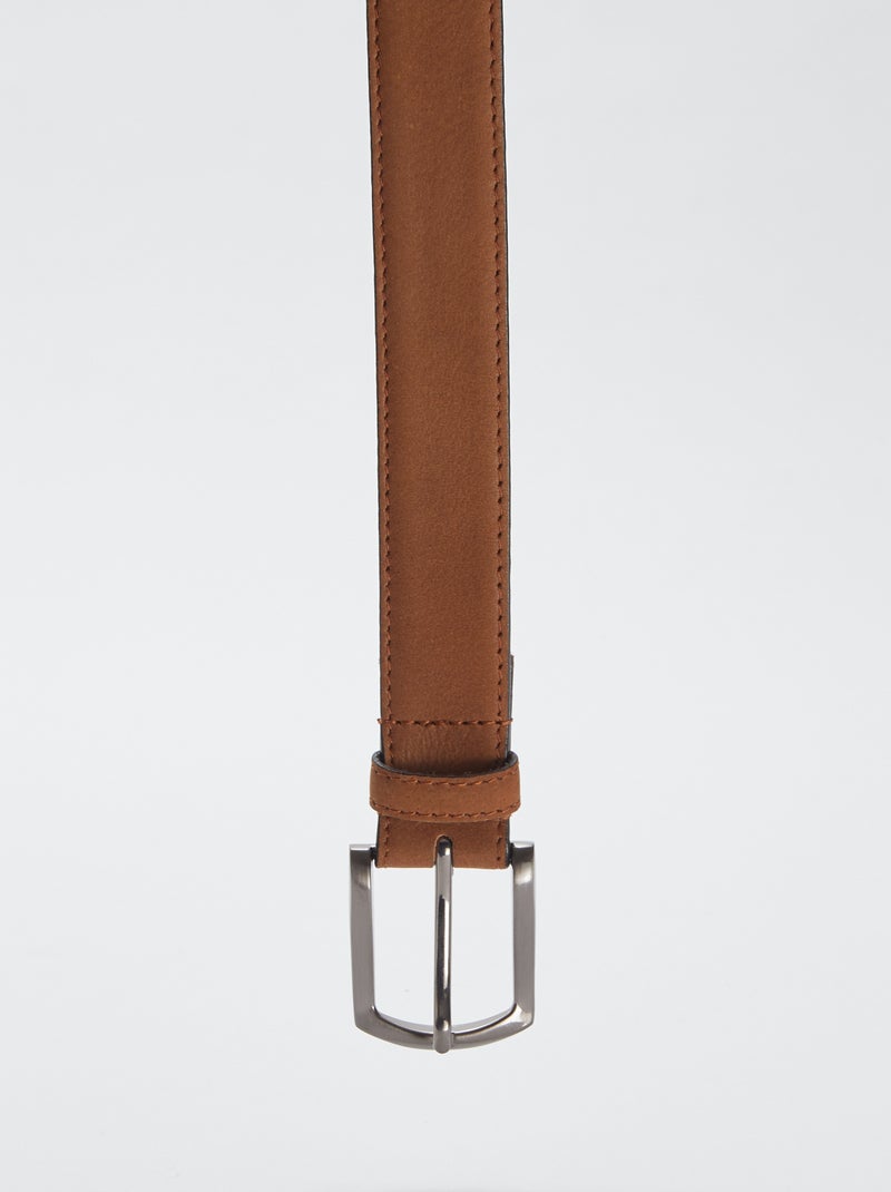Cintura in pelle MARRONE - Kiabi