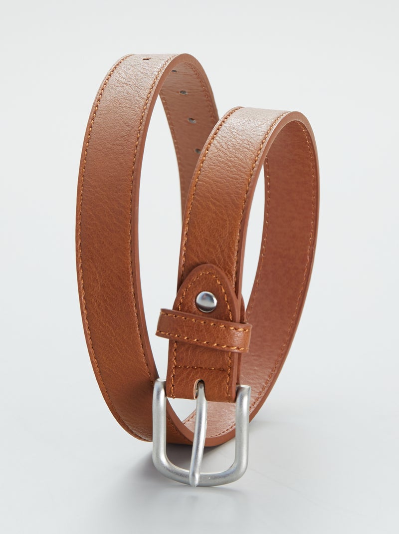 Cintura in similpelle morbida al tatto BEIGE - Kiabi