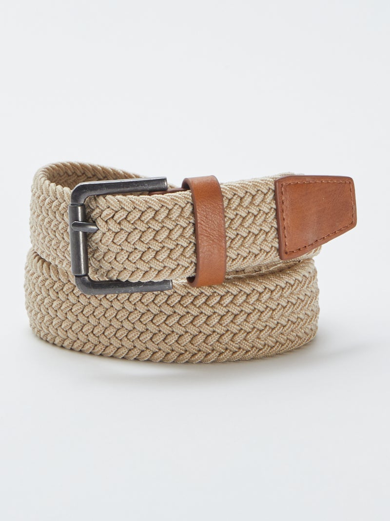 Cintura intrecciata elasticizzata BEIGE - Kiabi