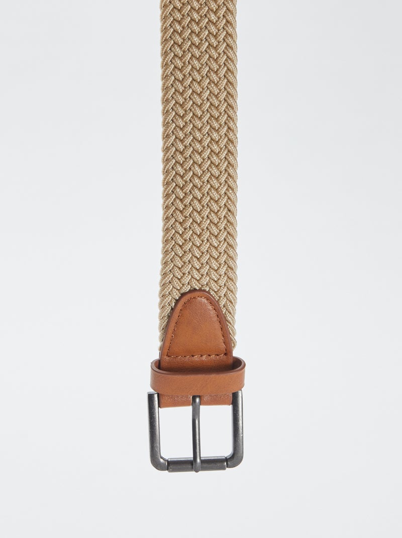 Cintura intrecciata elasticizzata BEIGE - Kiabi