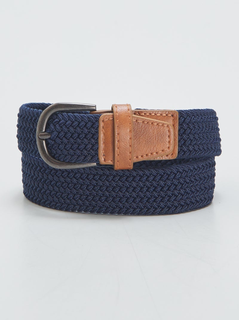 Cintura intrecciata elasticizzata BLU - Kiabi