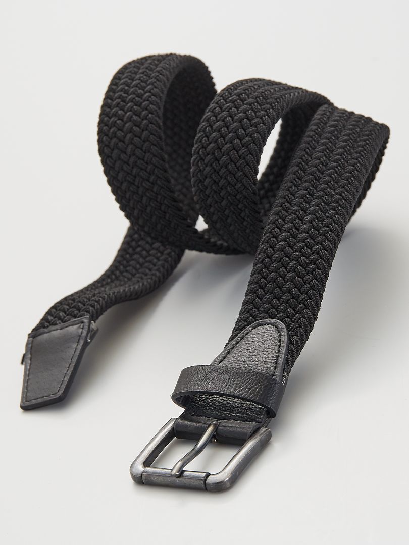 Cintura intrecciata elasticizzata Nero - Kiabi