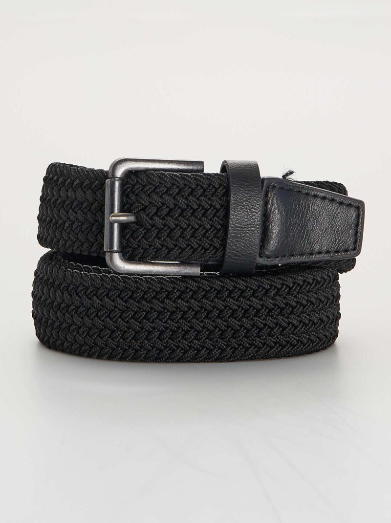 Cintura intrecciata elasticizzata Nero - Kiabi