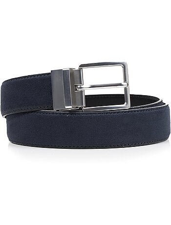 Cintura pelle e materiale sintetico reversibile uomo isotoner