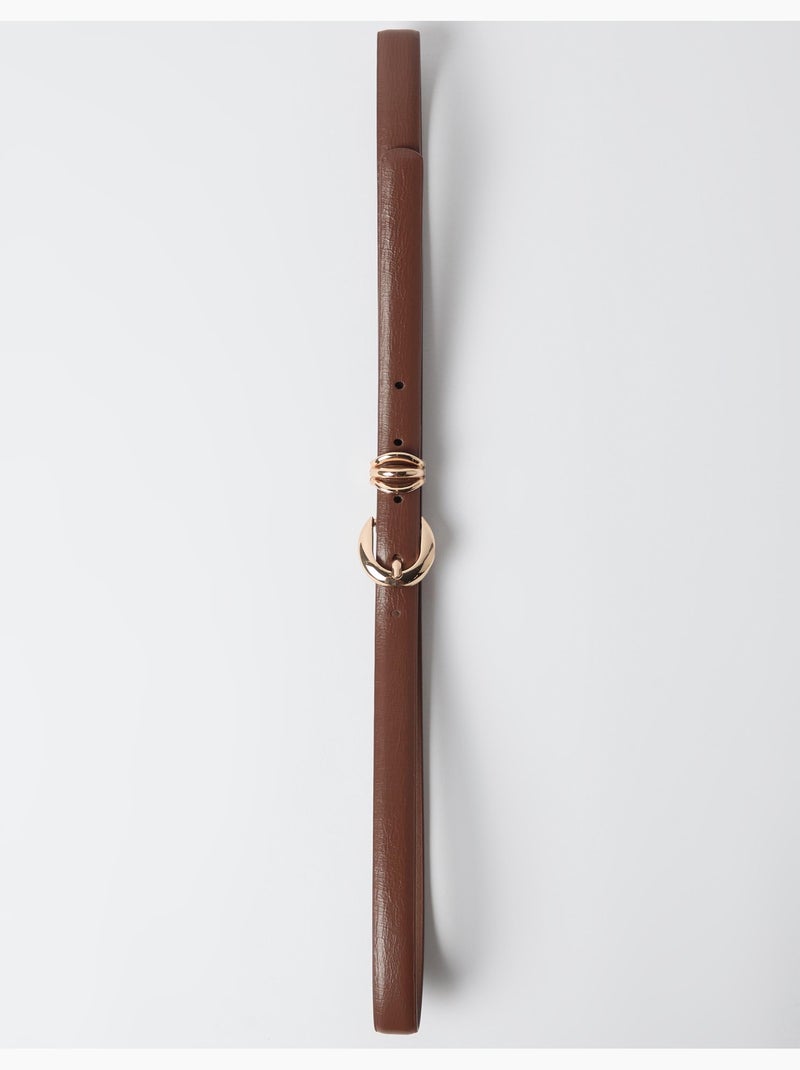 Cintura sottile con anello, mo fashion Beige - Kiabi