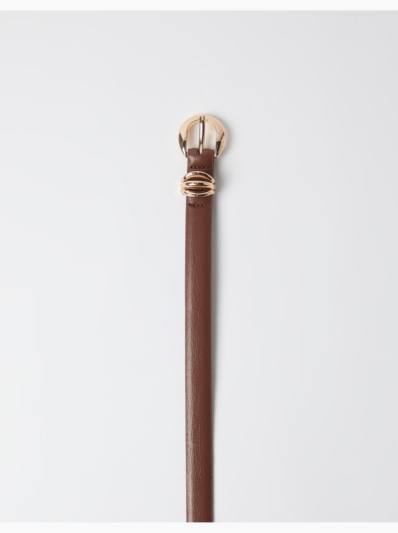 Cintura sottile con anello, mo fashion Beige - Kiabi
