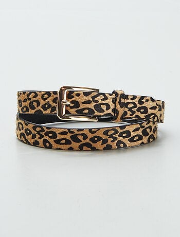 Cintura sottile con stampa leopardata