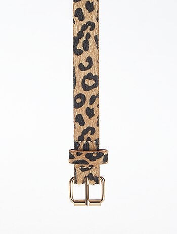 Cintura sottile con stampa leopardata