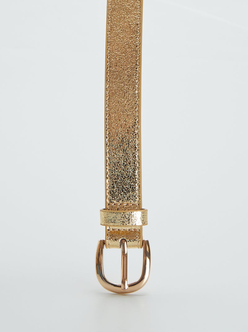 Cintura testurizzata e iridescente BEIGE - Kiabi
