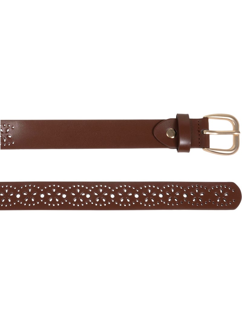 Cintura traforata, larghezza 2,8 cm donna Marrone - Kiabi